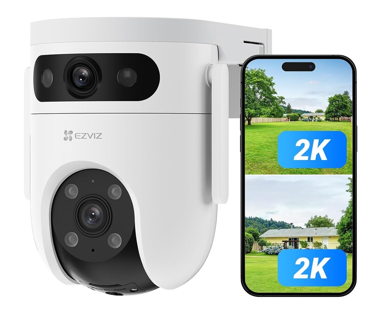 EZVIZ by Hikvision|H9C Dual-Lens(3MP+3MP) Pan