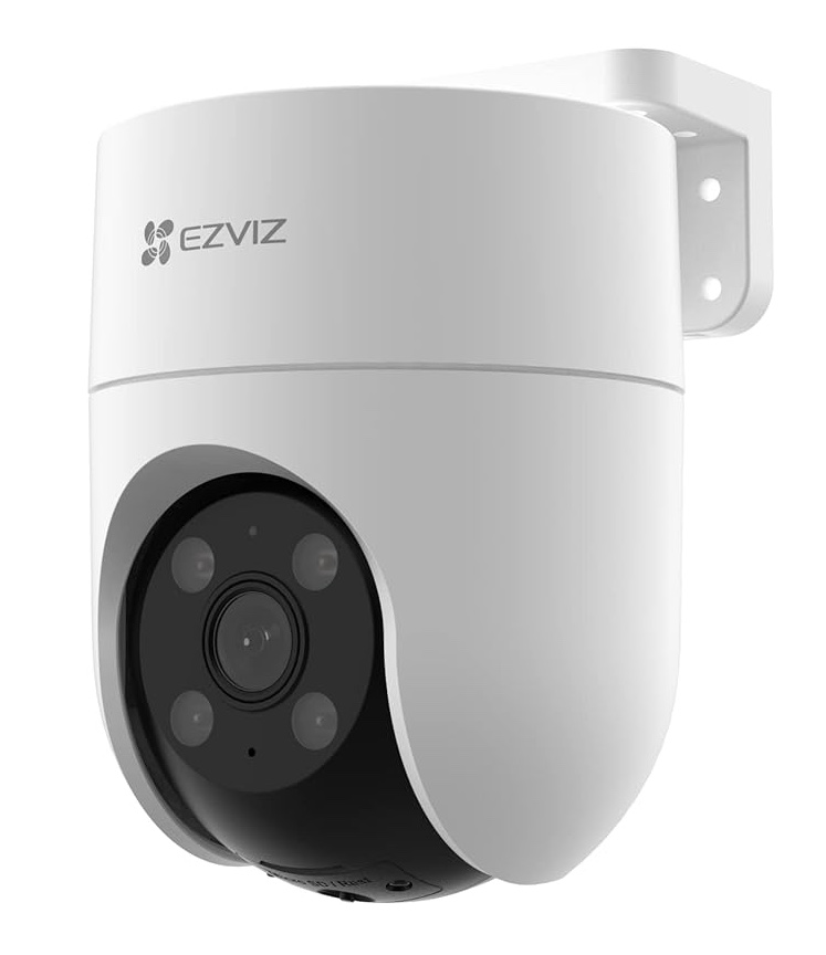 Ezviz by Hikvision | 4MP Outdoor Pan/Tilt Wi-Fi Camera | Smart Night Vision | 360° Coverage | Auto-Tracking | AI Human Detection | Weatherproof Design | Supports MicroSD Card(Upto 512 GB)|White, H8C