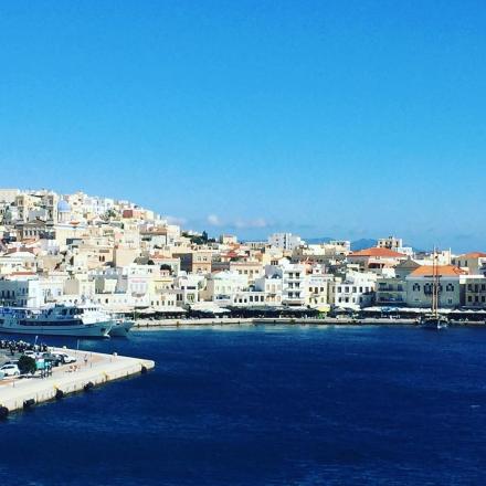 View of Tinos Island -Enroute to Mykonos
